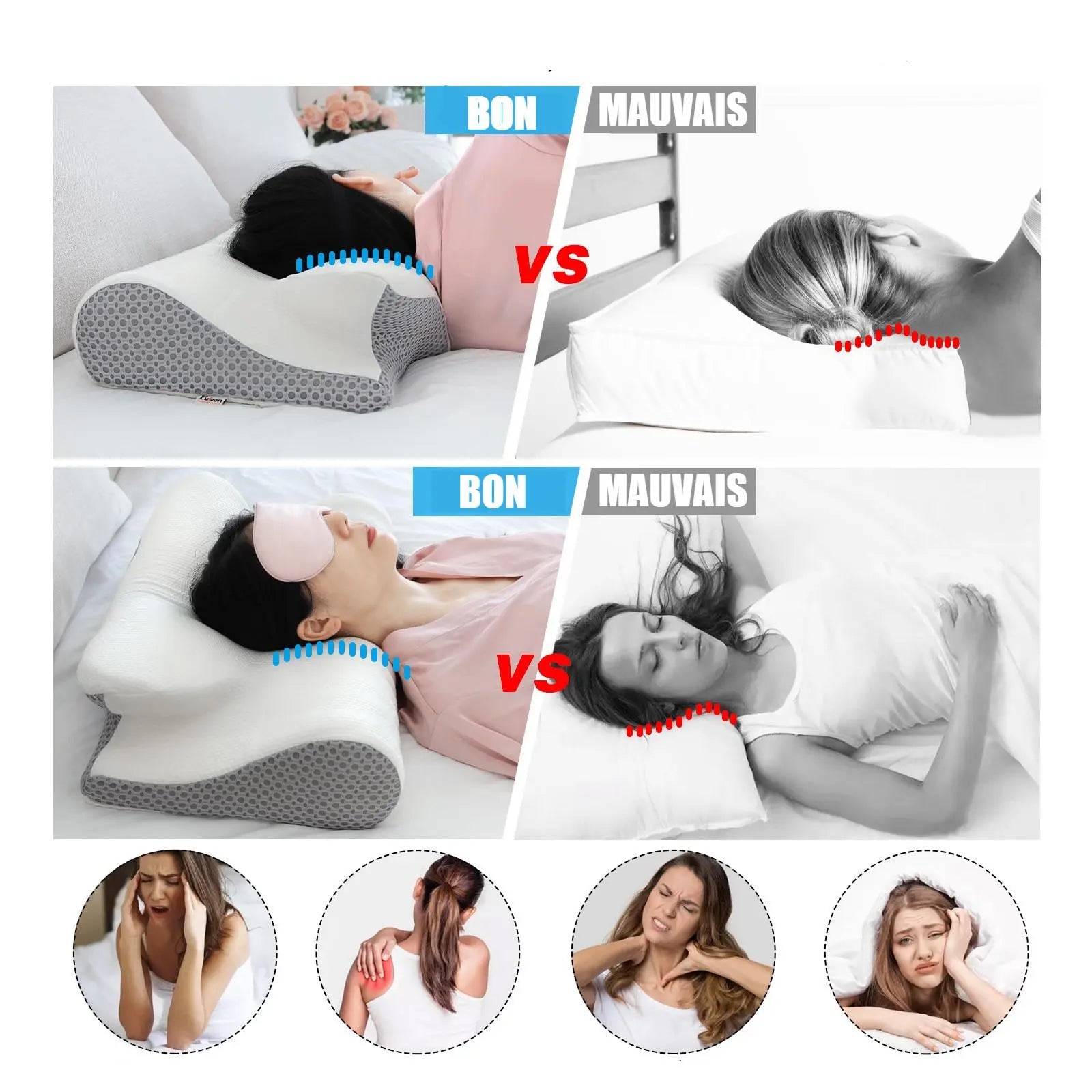 Oreiller Cervical ergonomique ZenPillow